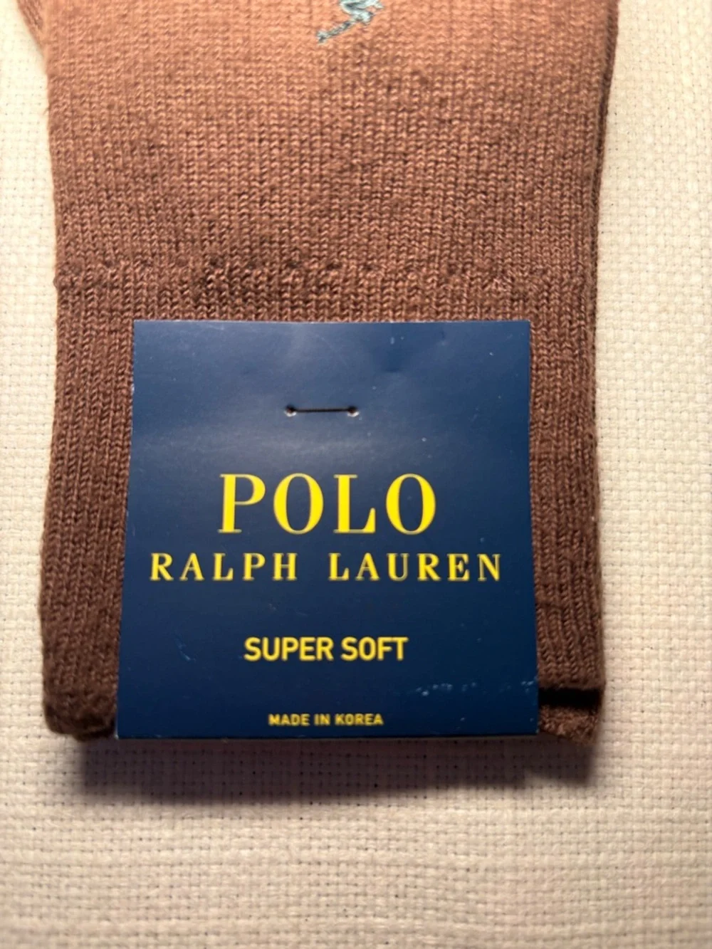 Polo Ralph Lauren Brown Dress Socks Men’s Super Soft Crew Sock NWT Classic 10-13